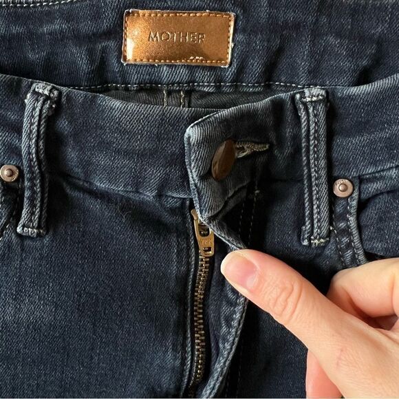 MOTHER High Waisted Looker Jeans Coffee Tea or Me Size 24 - Picture 7 of 11